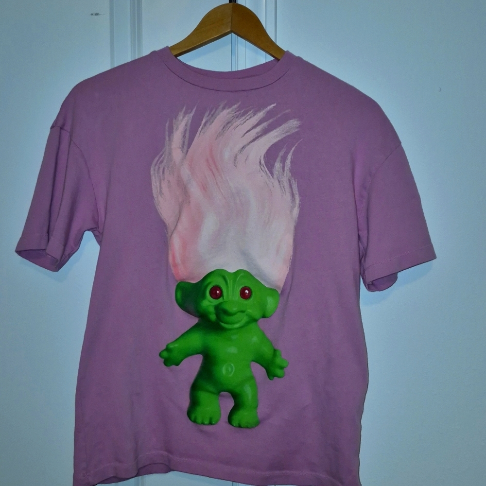 ZARA Special Edition Trolls Pink Oversized T-Shirt